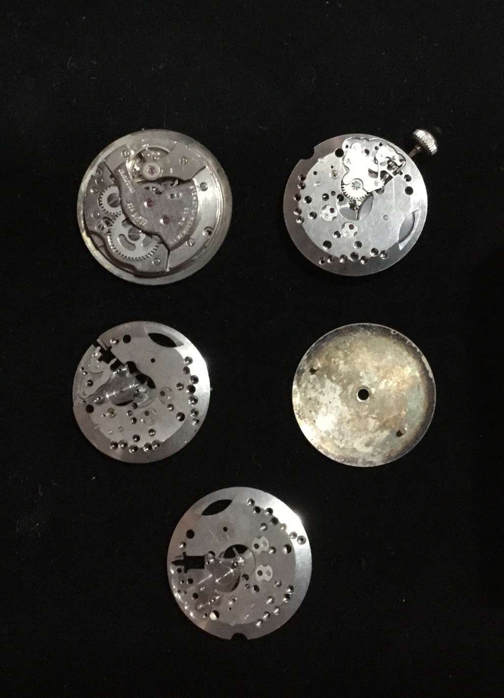 ELGIN Sportsman ETA/ST 1686 Watch Parts Dials Movements Rotors Etc Good Staffs