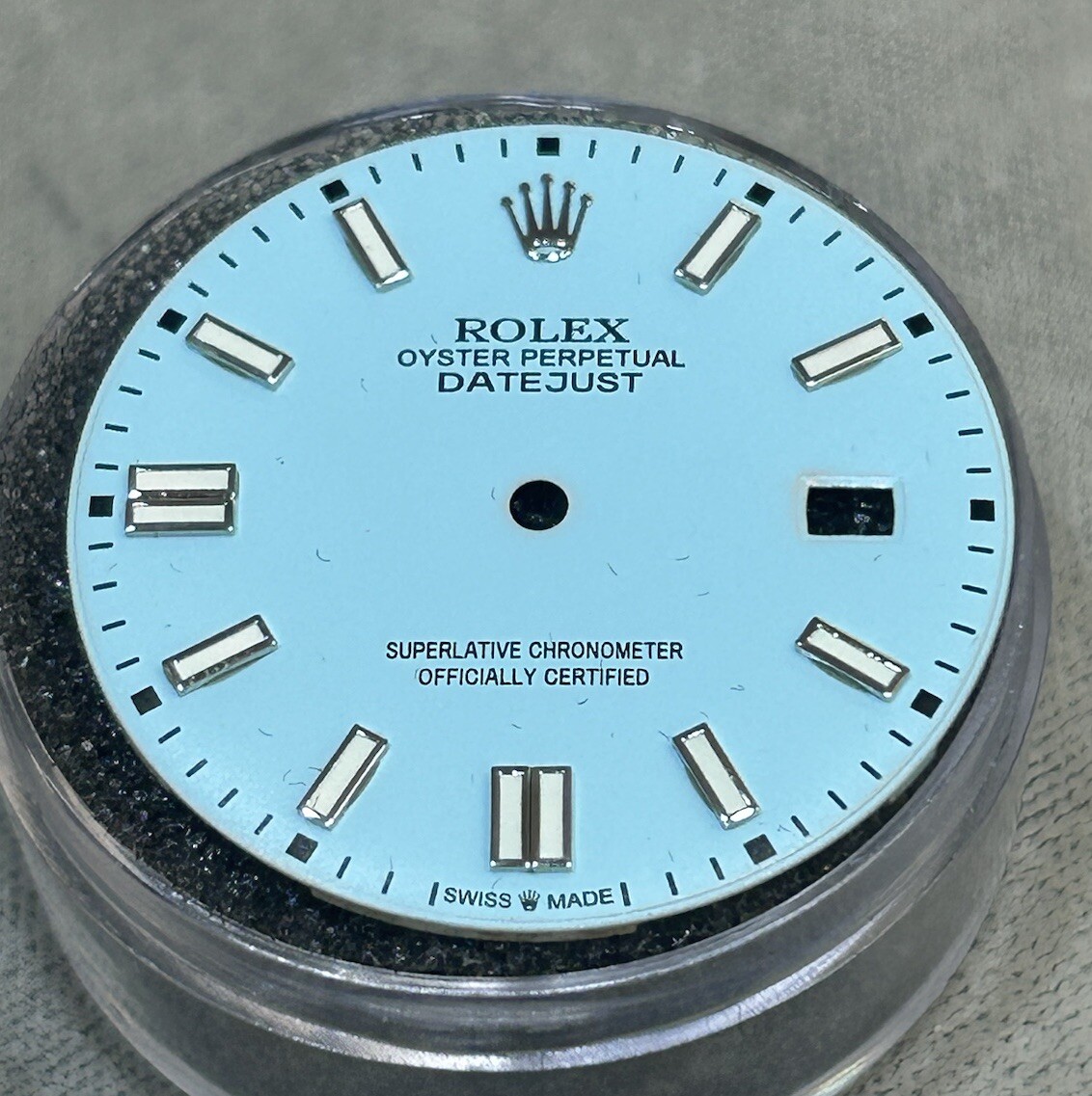 Rolex 41mm Datejust Custom Light Turquoise Index Dial For Model 126334 & 126300