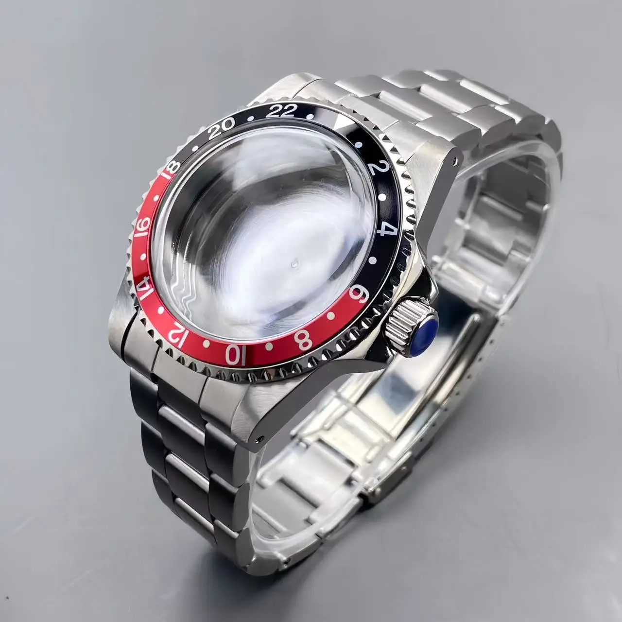NH35 Vintage Case 39.5MM Stainless Steel 120-Click Watch Case with Sub/Gmt Alloy