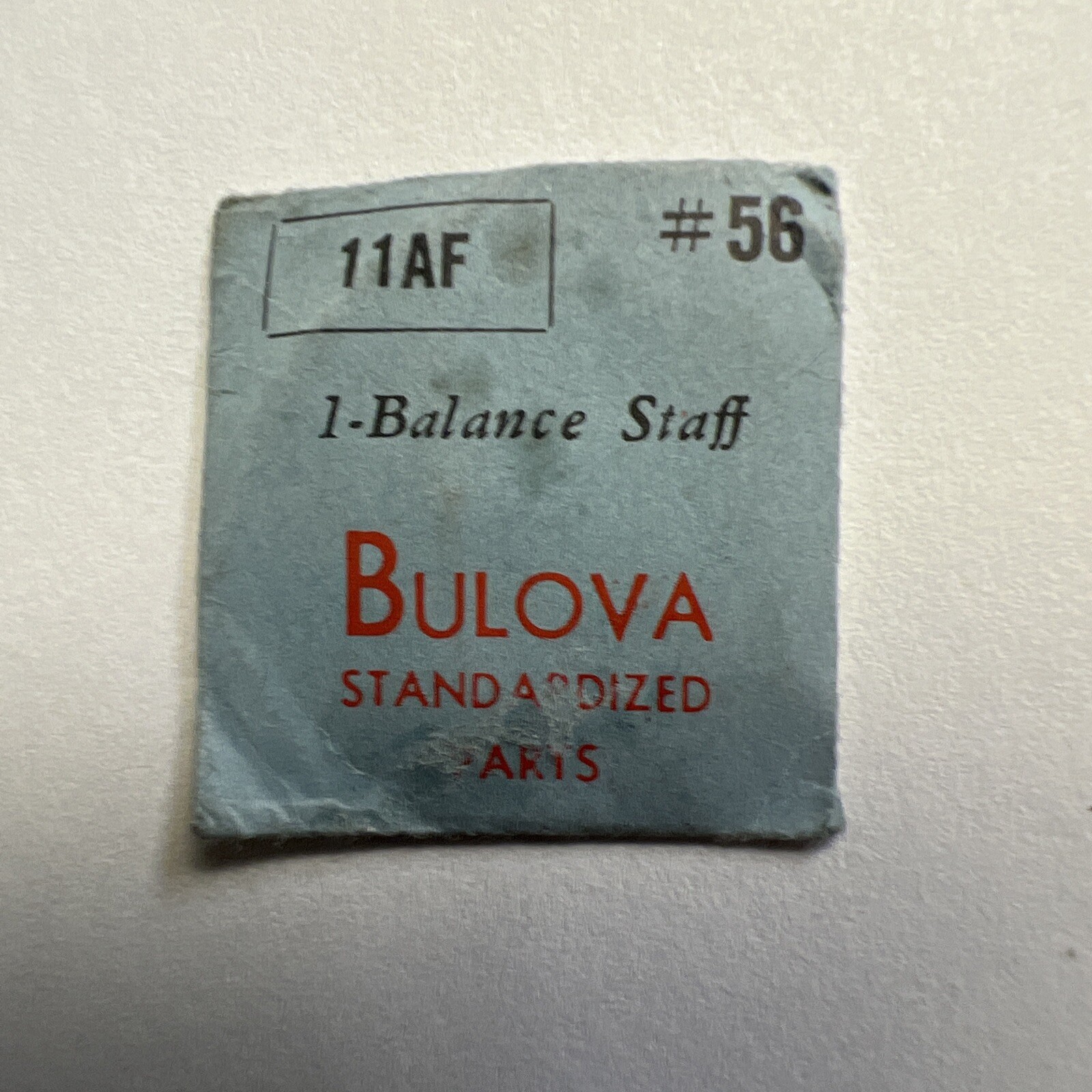 BULOVA 11 AF Balance Staff Genuine NOS Factory Watch Replacement Part #56