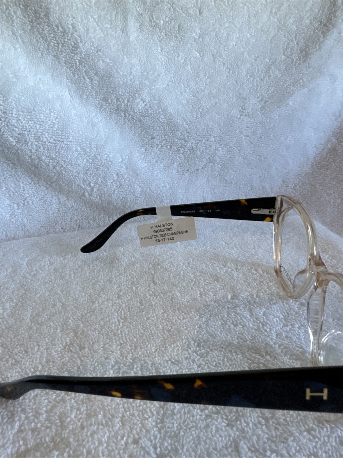 H Halston Eyeglasses 2006 Champagne 53-17-140 Demo Frames Only