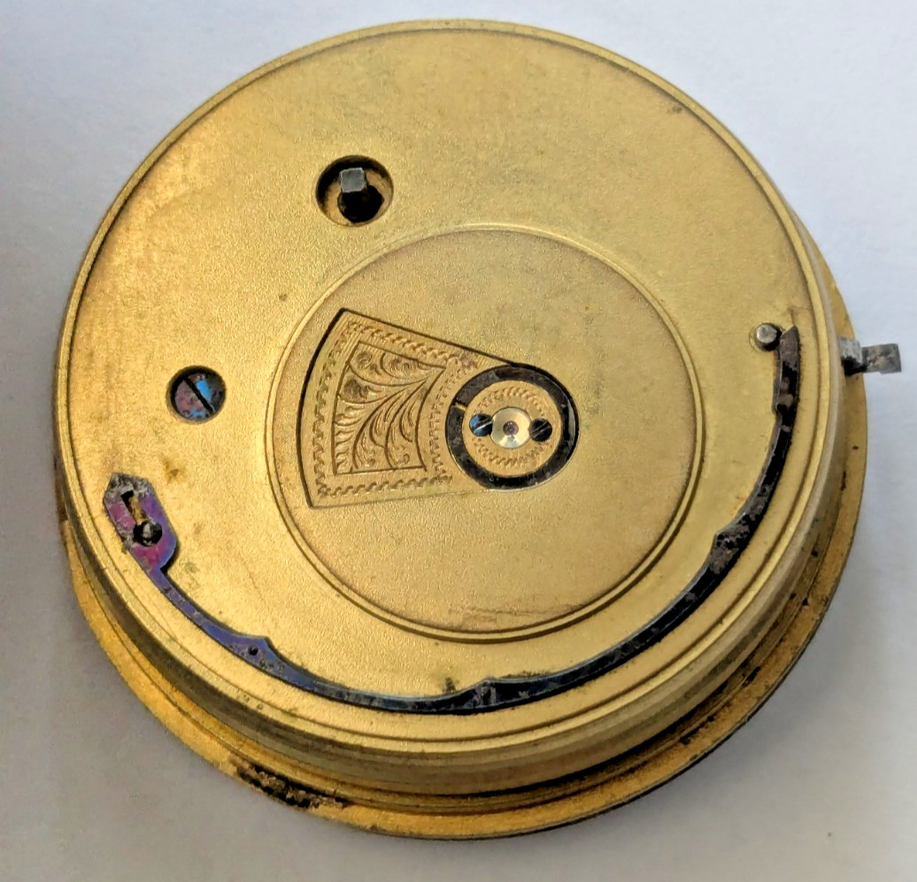 Antique E. Wise Manchester English Pocket Watch Movement Parts/Repair 49.9mm 28