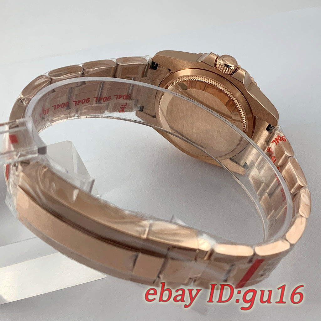 36mm Rose gold watch case Fit NH34 NH35 NH36 Miyota8215 821A ETA2836 2824 PT5000