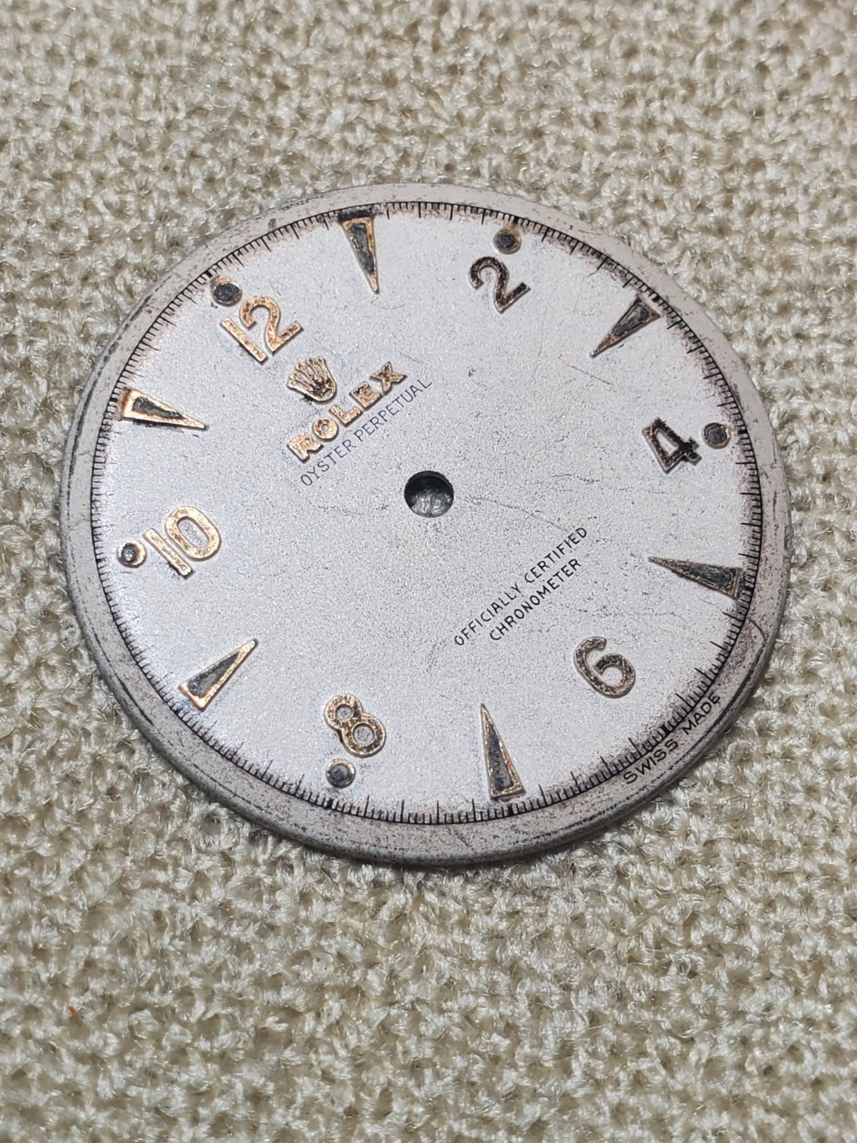 Rare & Orig. 50s Rolex Oyster Perpetual Semi-Bubbleback Dial Part Ref. 6084/6085