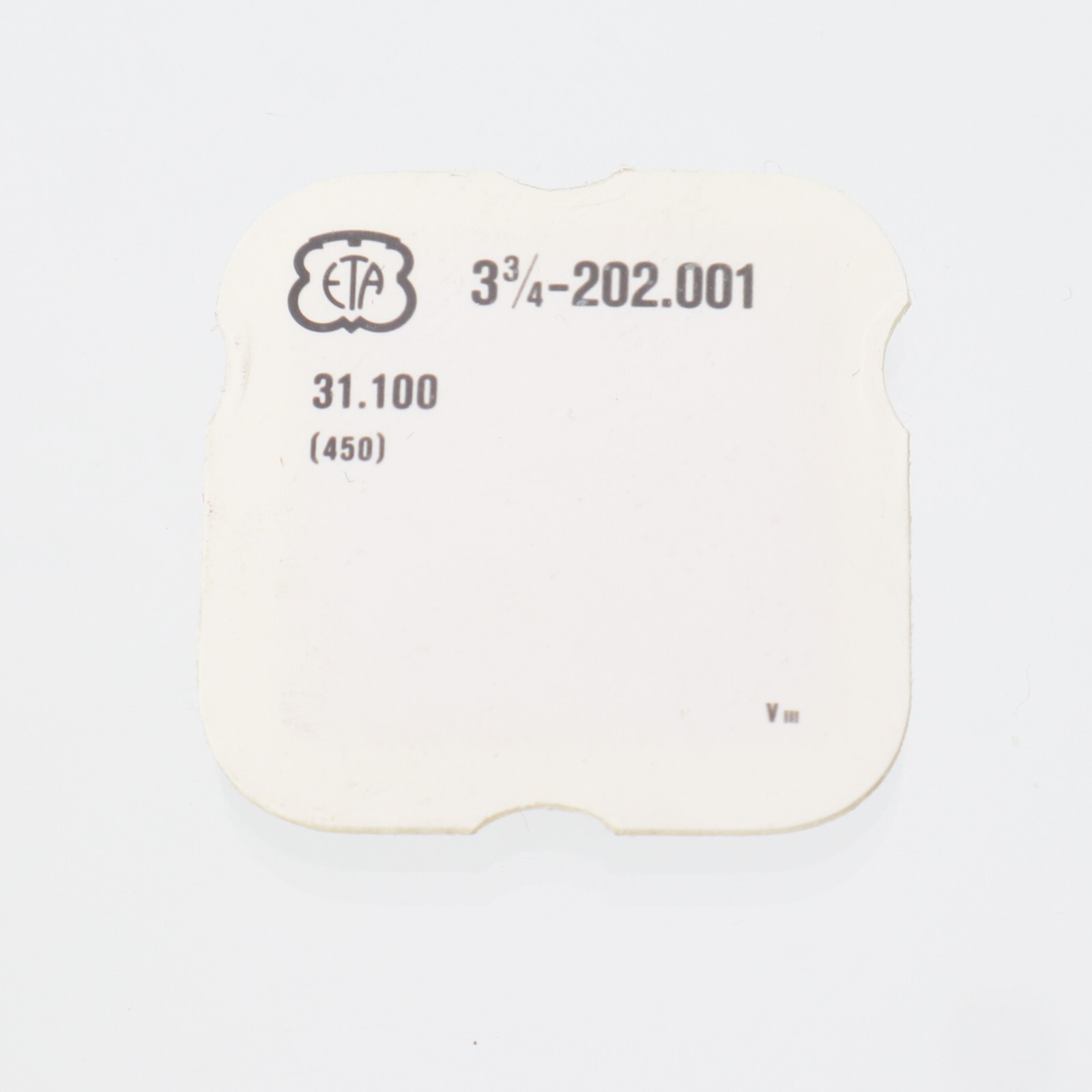 Genuine ETA 202.001 #450 Setting Wheel 31.100 New Old Stock Watch Part (G5D13)