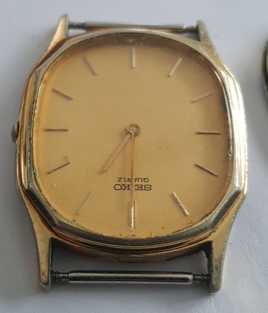 Seiko Gold Plated Bezel and Case Number 7430-5128 With Dial, Hands and Crystal