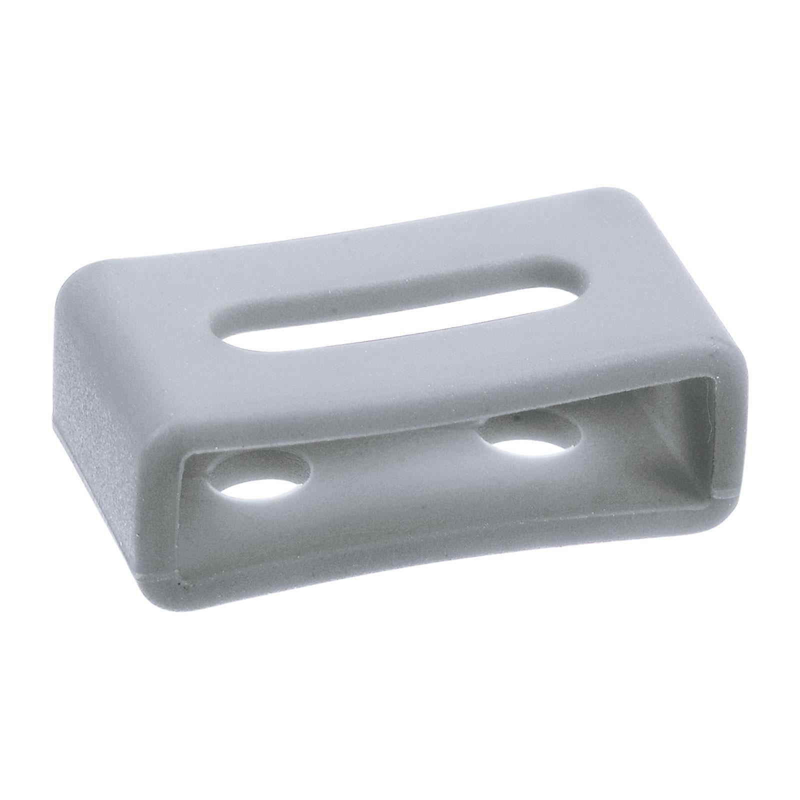 Slot strap watch, silicone rubber for 20mm width, grey 2pcs