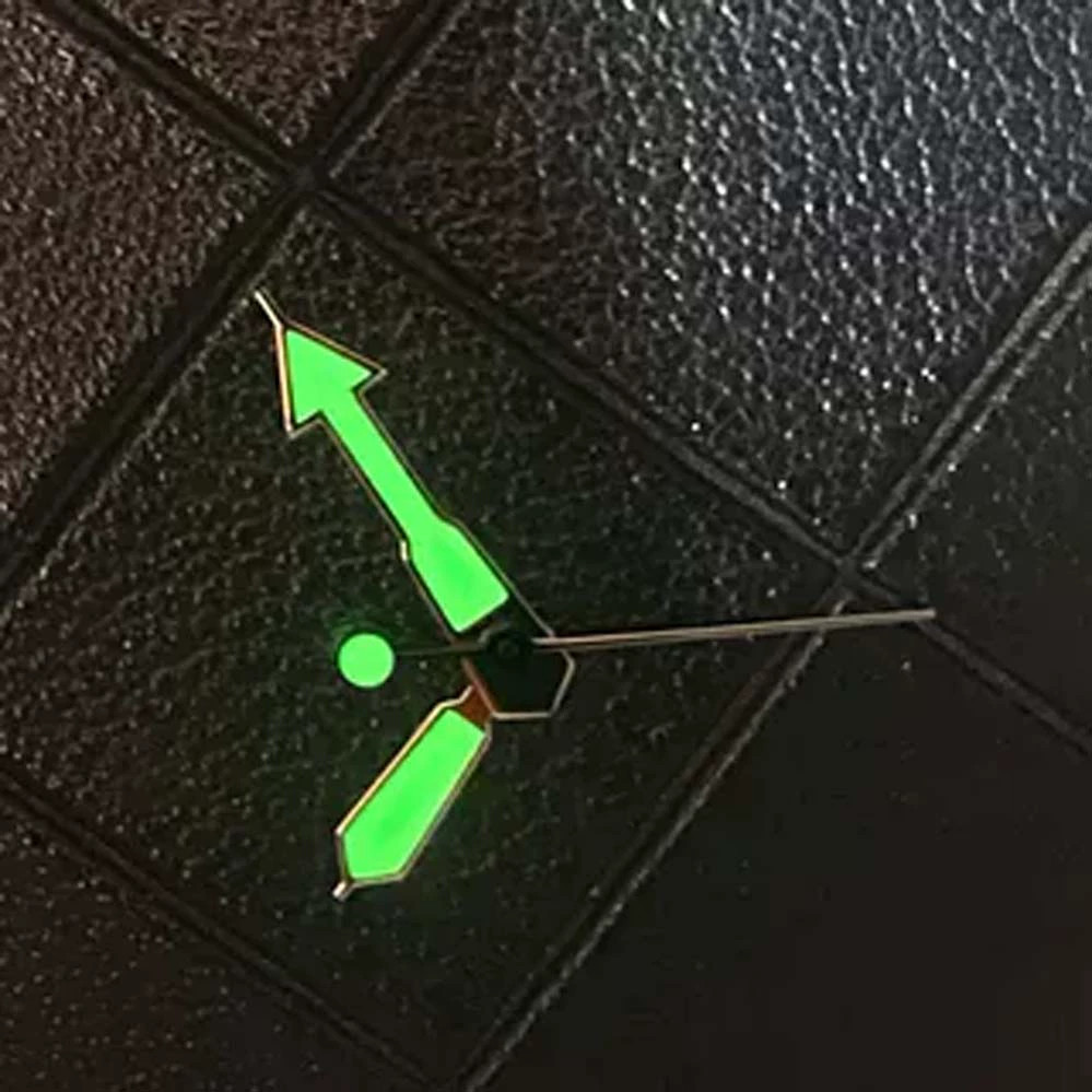 12.5mm Green Luminous Watch Hands Modified Pointer for NH35/NH36/4R Movement