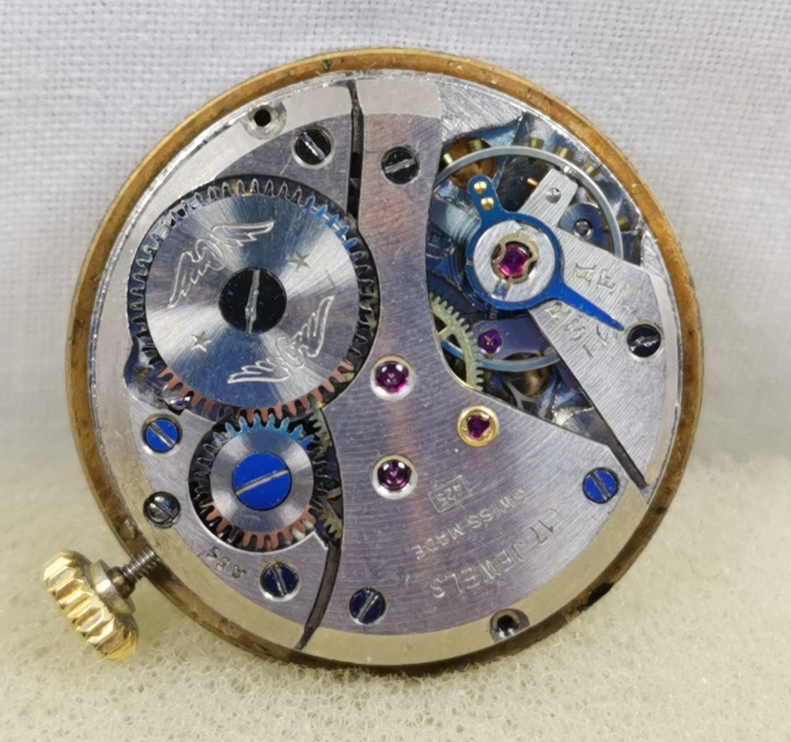 Rotary 17J. Cal. A53/425 Swiss Wristwatch Movement Parts/ Repair!