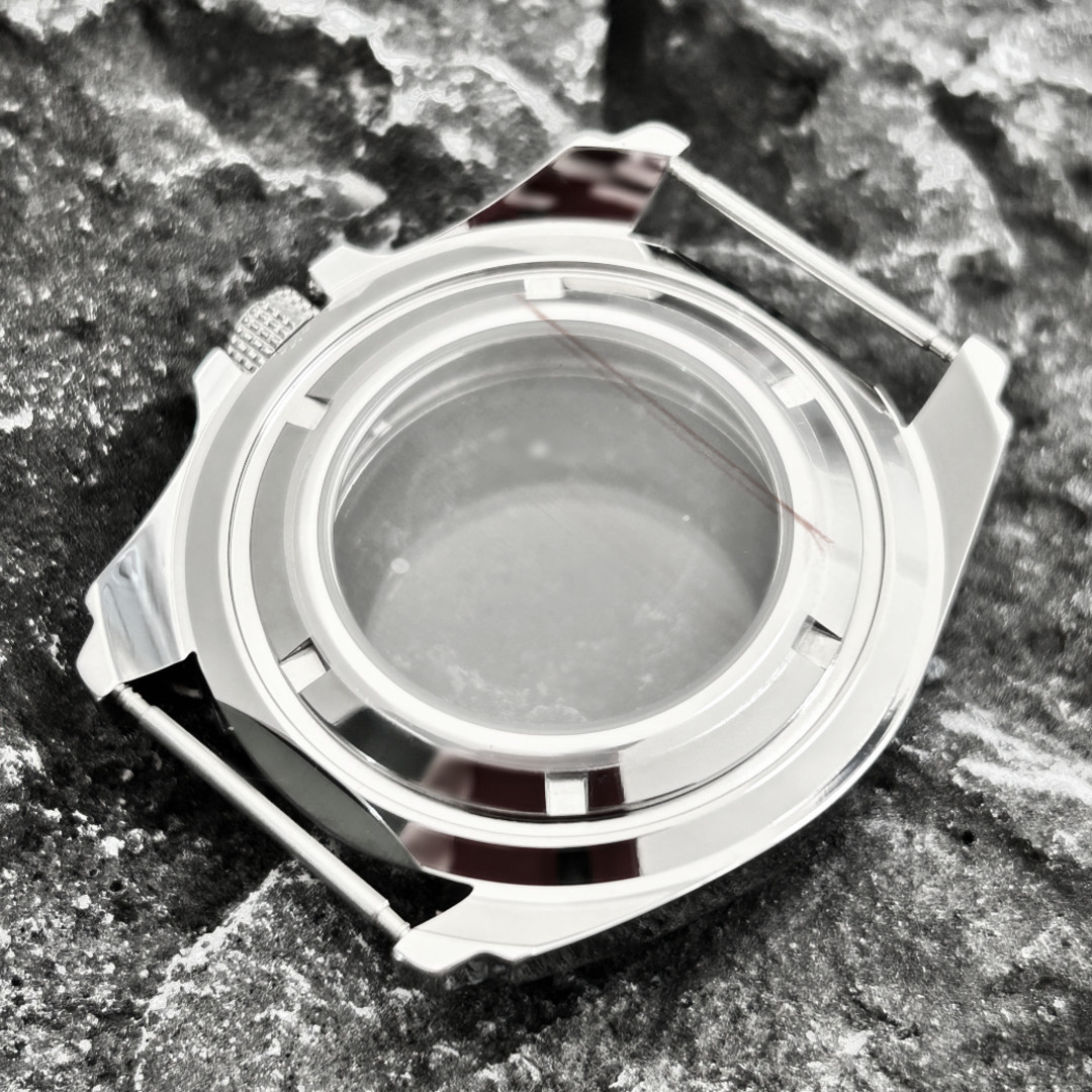 Monster 45MM Steel Sapphire glass Watch Case Black Fit Japan NH34 NH35A Nh36A