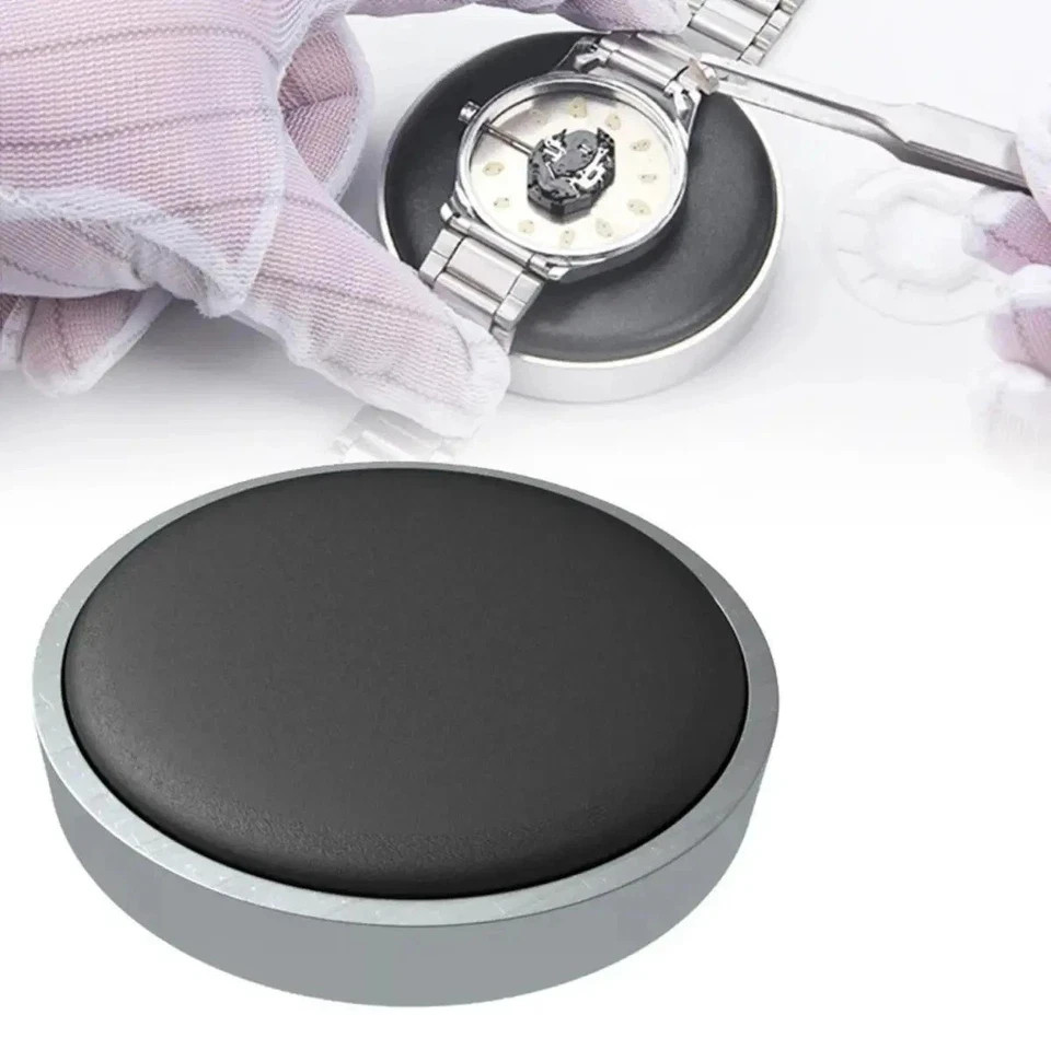Watch Movement Holder Cushion Pad – Leather Tool for Repair, 70mm Size