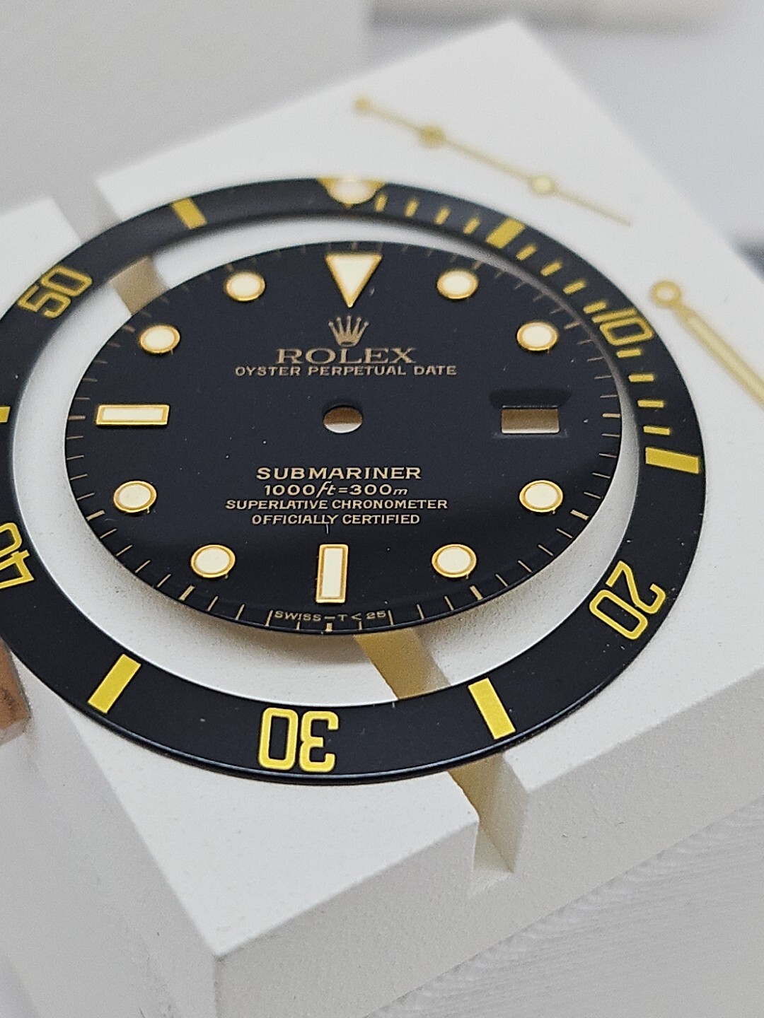 Rolex Dial , Insert ,Hands, Submariner 16808 ,Tritium, Glossy, New old Stock ,