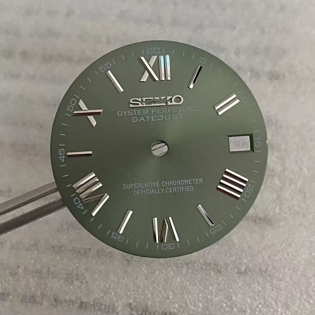 28.5mm NH35 Dial Single Date Dial No Luminous for Mod S Logo Watch Parts