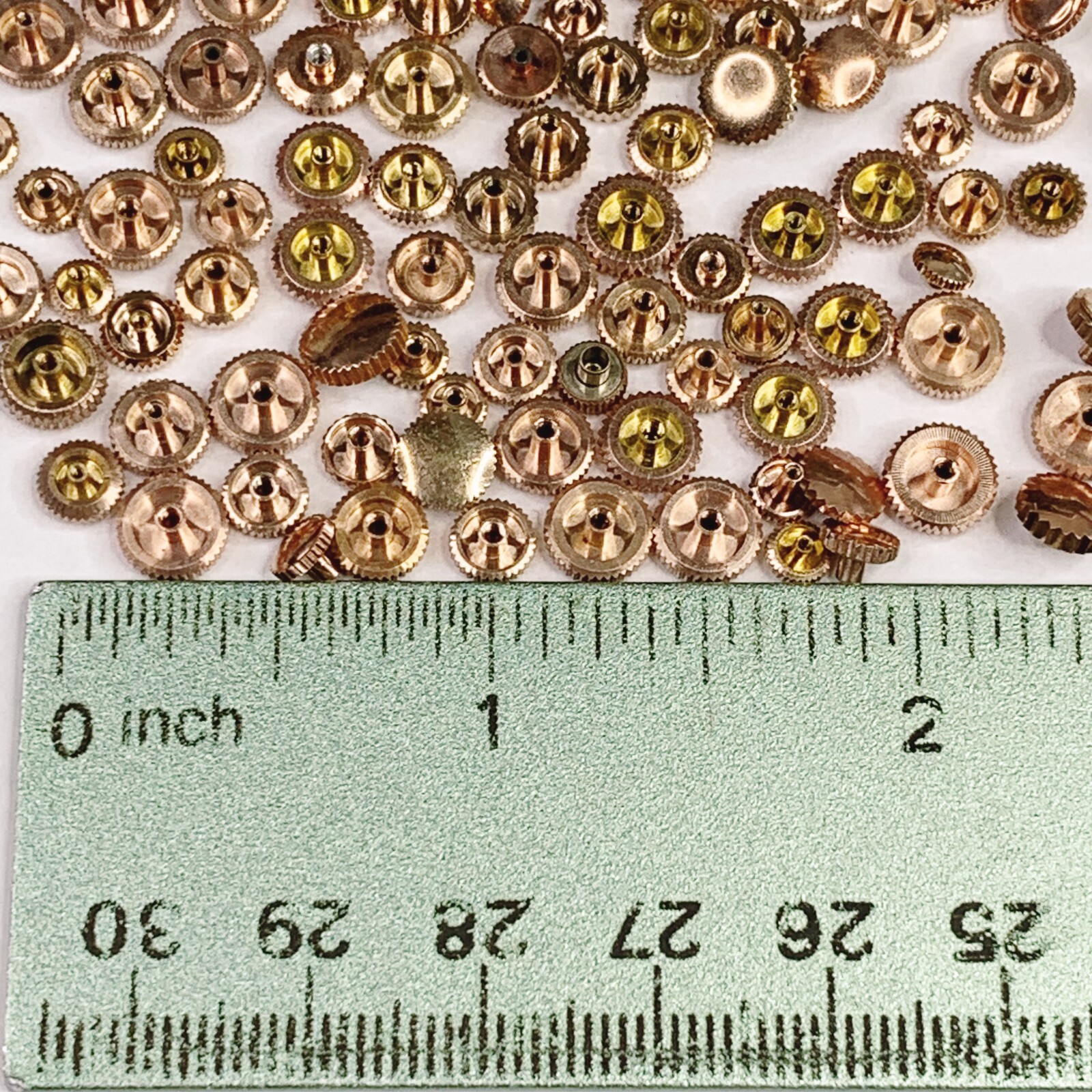 25 Rose Crowns Pink Steampunk Art Watchmakers Lot Repair Spare Watch Parts