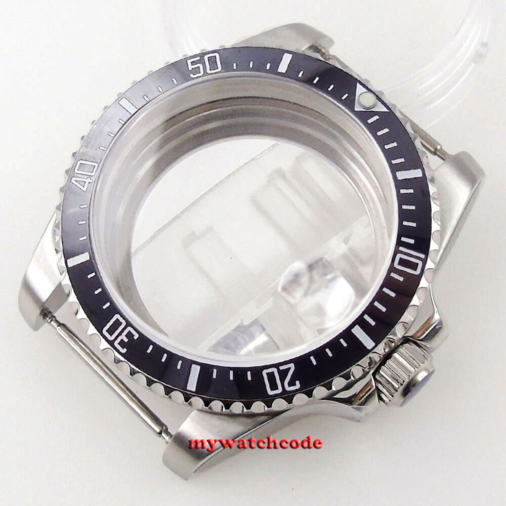 38mm 40MM SEA Watch Case Ceramic Bezel Sapphire Glass Fit NH34A NH35 NH36 2824