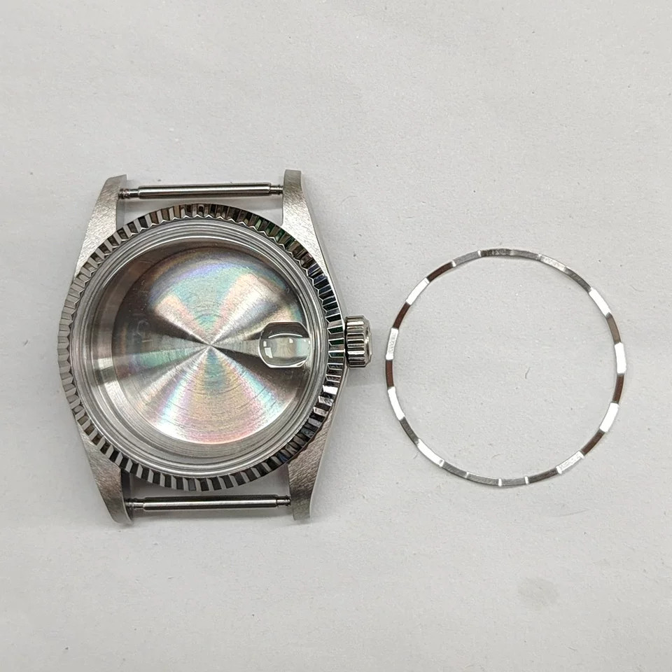 36mm Stainless Watch Case Acrylic Glass For Nh35 Nh36 4R Movement 28.5-29mm Dial