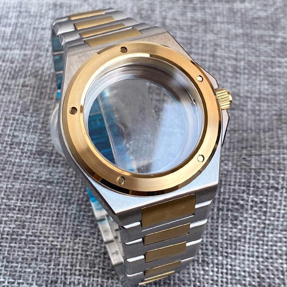40mm Sapphire Glass 316L Steel Watch Case Fit Engineer NH35 NH36 ETA 2824 Watch