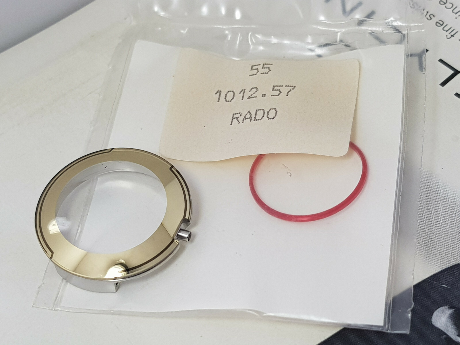NOS CASE AND CRYSTAL RADO DIASTAR 153.0346.3 010 ceramic