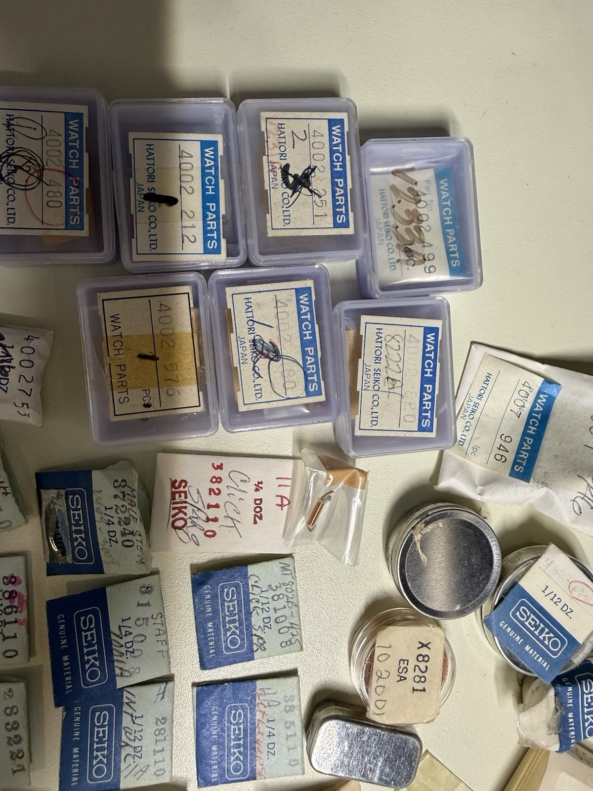 Seiko Watch Parts Lot Variety Watchmaker Repair Parts