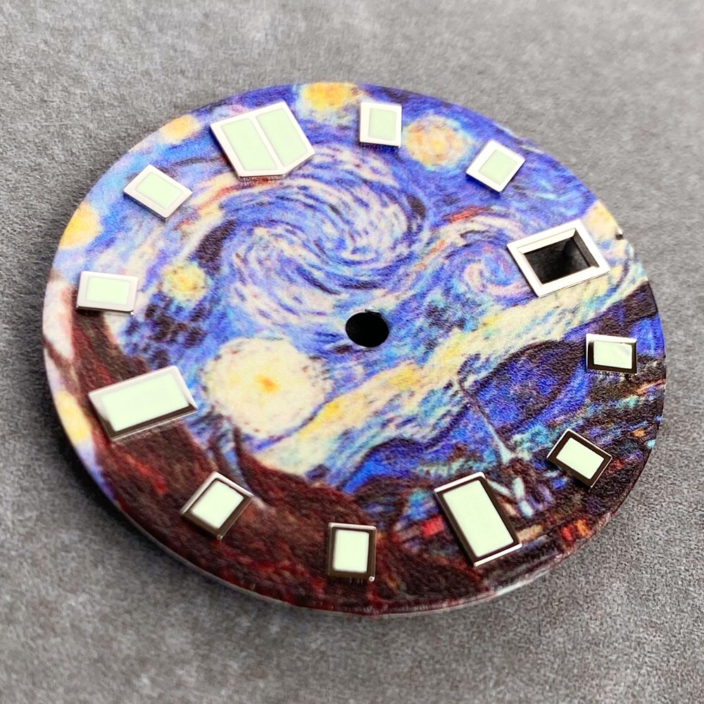 Starry Sky Watch Dial Blue Dial for NH35 NH36 NH38 NH70 NH71 NH72 Full Luminous