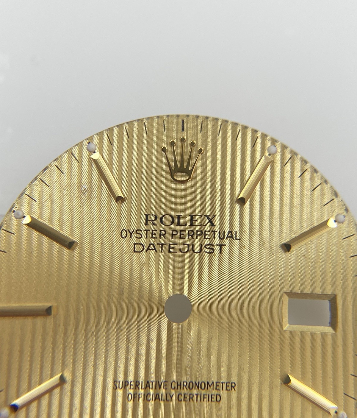 Original Rolex Datejust 16013 16233 Cal. 3035/3135 Champagne Gold Tapestry Dial