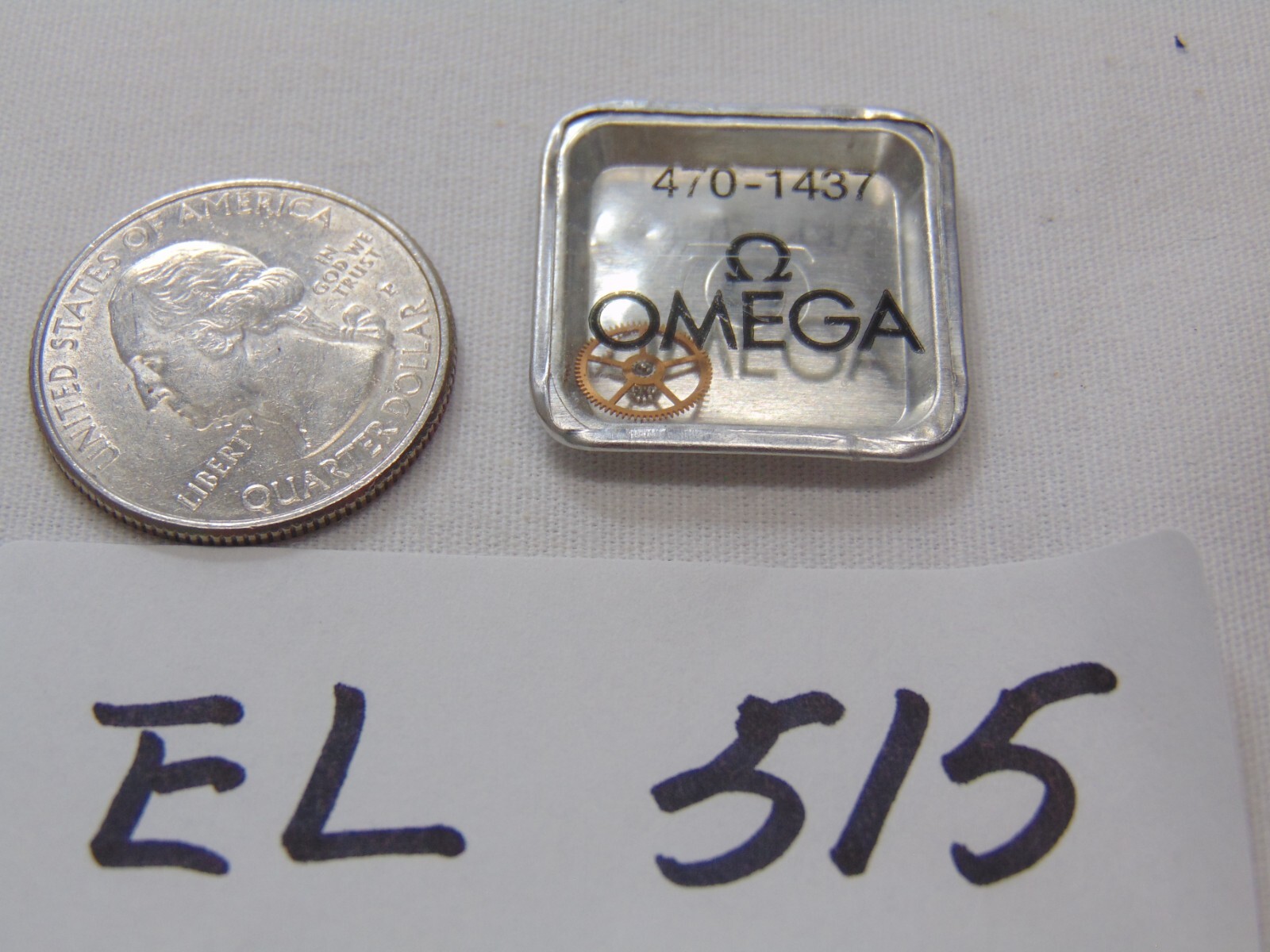 Vintage Omega Watch Part Replacement New Sealed Package 470 1437 Ratchet Wheel