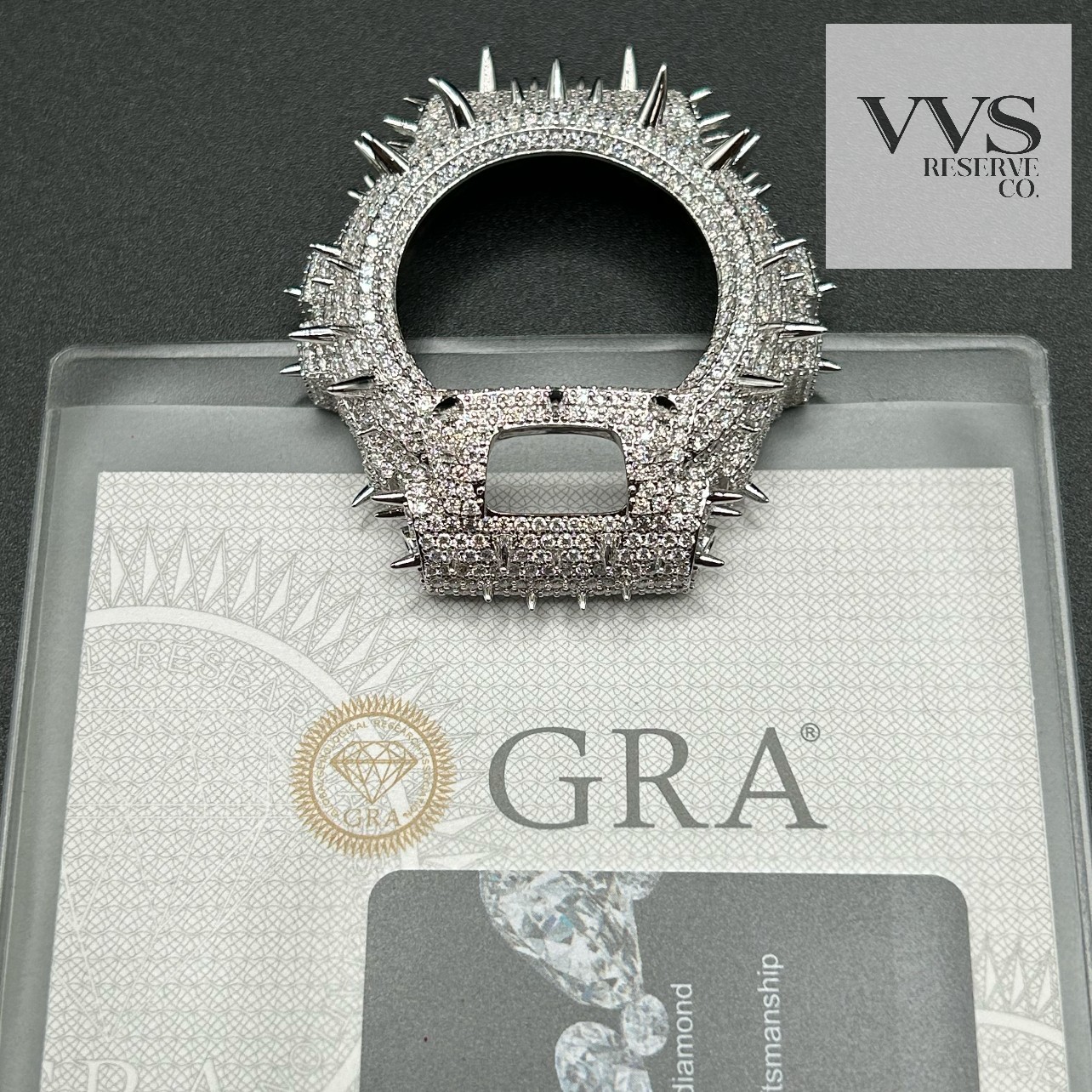 VVS1 MOISSANITE Real Iced BEZEL Kit For DW6900 Watch – BEZEL ONLY
