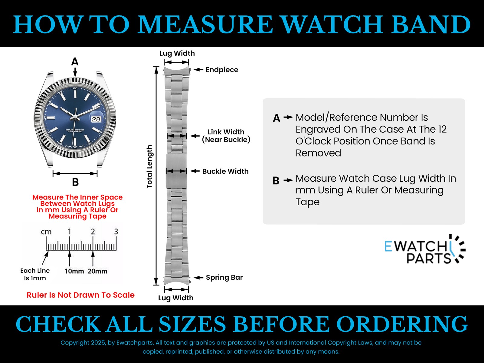 16MM 18K President Watch Band Link For 36MM Day Date President Bark Finish 18078