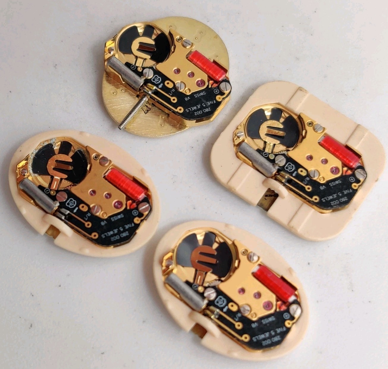 Vintage ETA 280.002 Swiss quartz movements For Repair