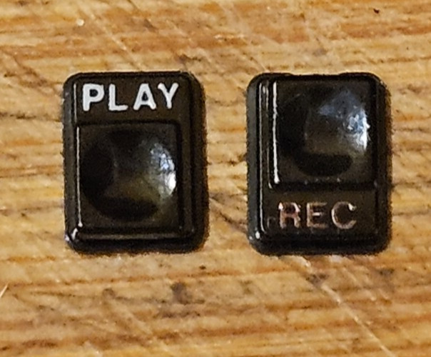 GENIUNE SEIKO BUTTONS PUSHER Play & REC set for M516-4009 FOR GHOSTBUSTERS Watch