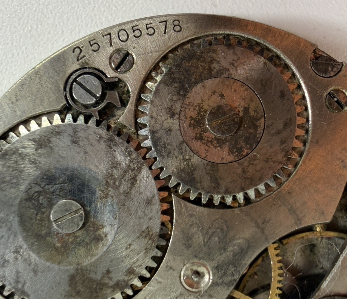 Vintage 1928 Waltham 15 Jewel Pocket Watch Movement Art Deco Dial Parts