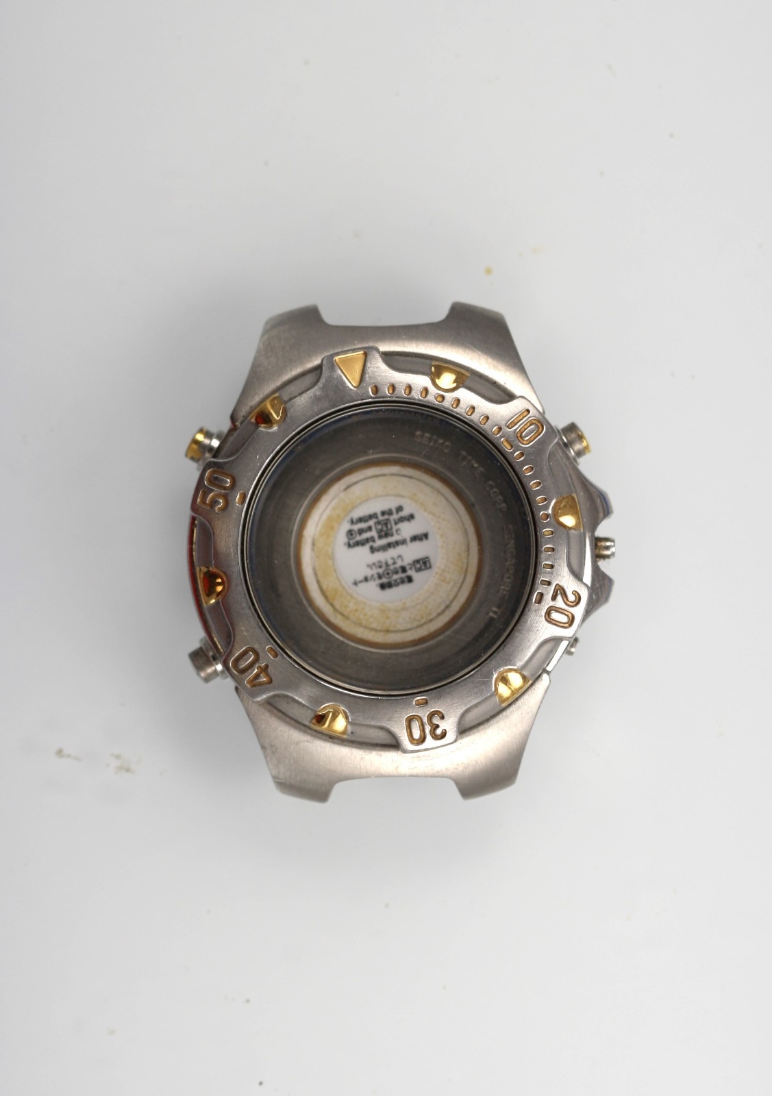 Seiko Watch Men Chrono Date 7T32-6M49 Stainless St Batt 100m Quartz NON-WORKING