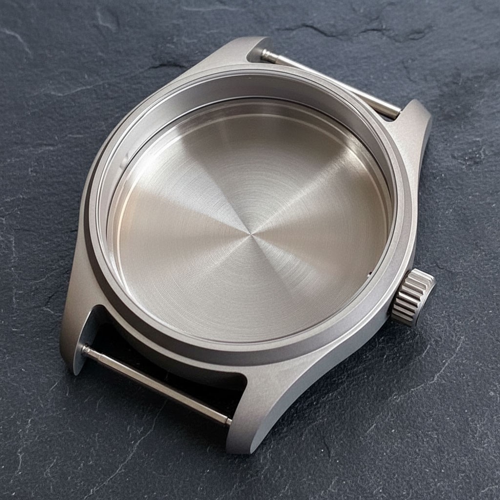 Pilot 39mm Sapphire 20ATM Titanium Watch Case For NH35 NH36 ETA2824 Miyota 8215