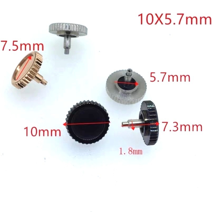 Replacement Watch Crown 10×5.7mm For Panerai Luminor Automatic Watch