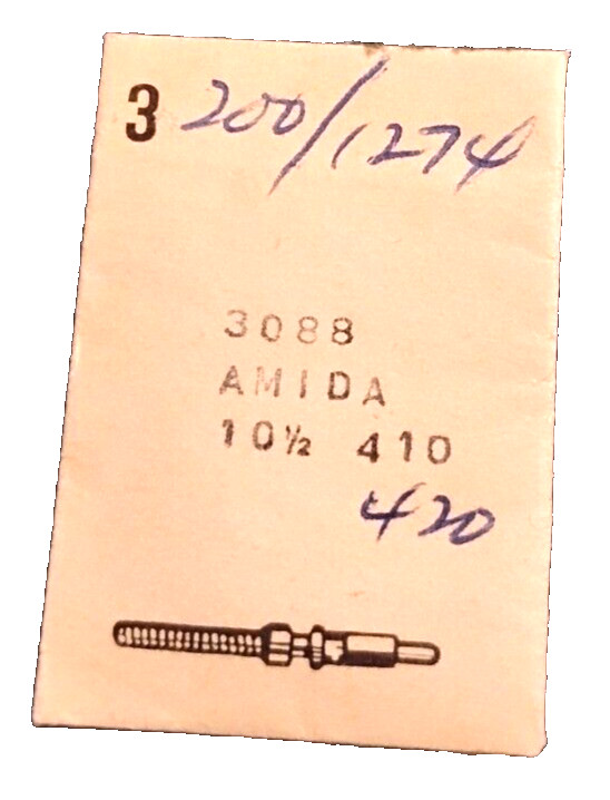Amida 410 420 Winding Stem watch part #200/1274 one stem