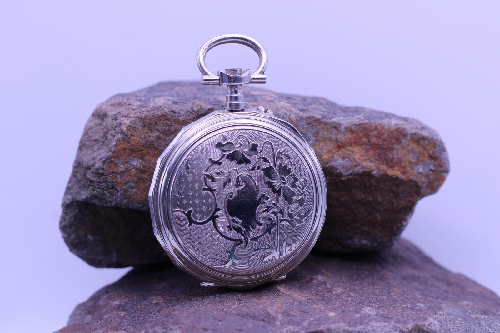 SWISS ARGENTAN WINDING CYLINDER TEN JEWELS POCKET WATCH CASE NOS 47.5mm (DL)