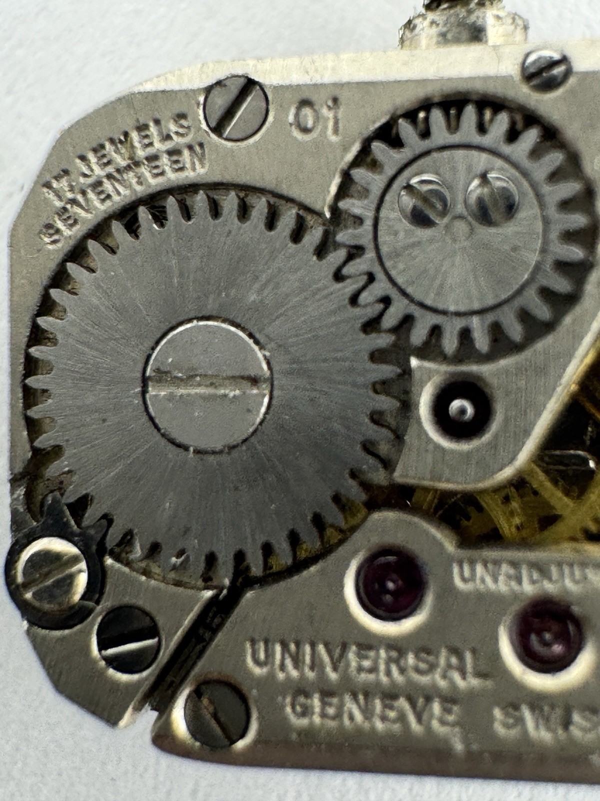 Vintage Universal Geneve Ladies Wristwatch Movement For Parts Or Repair