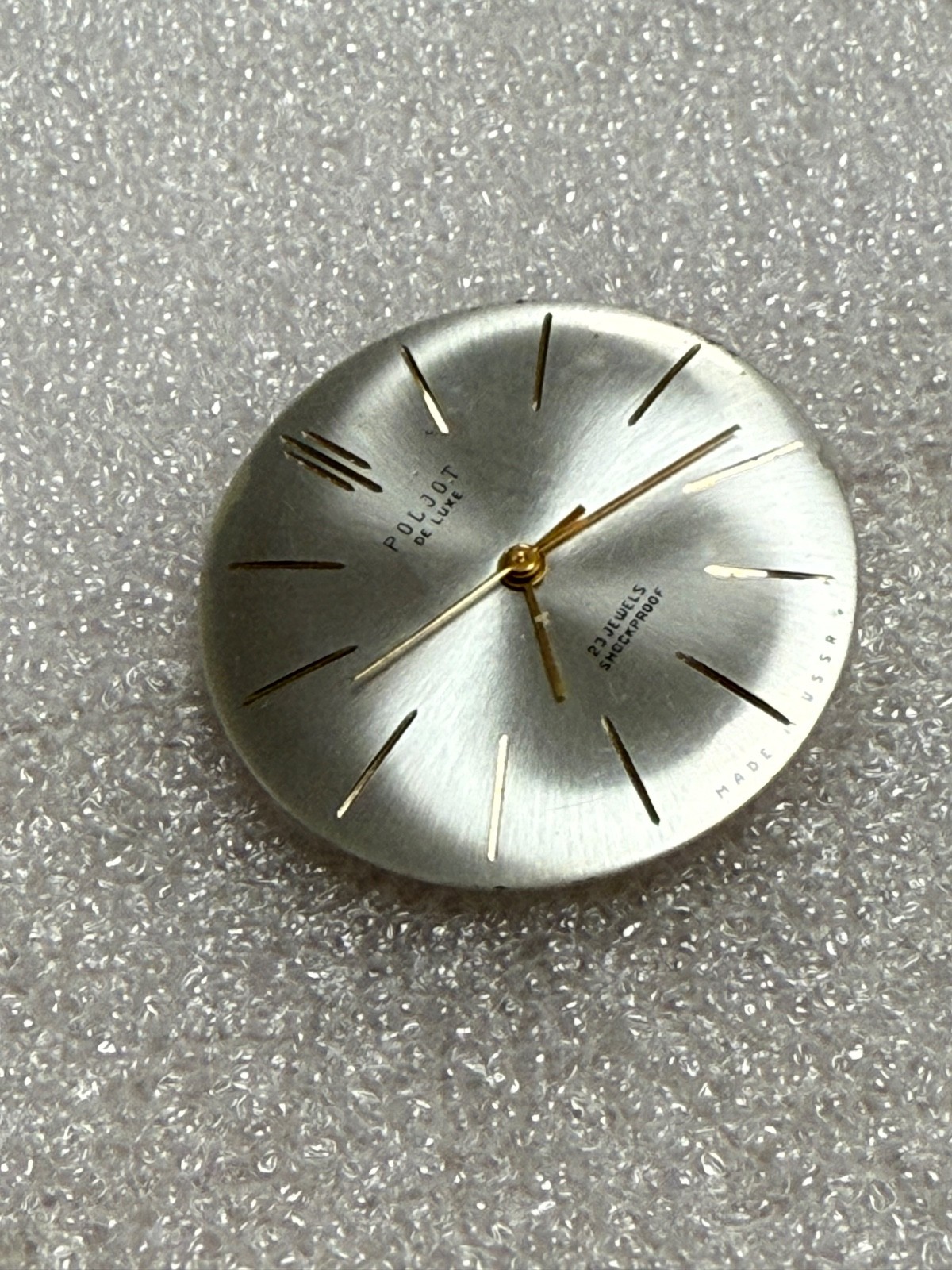 USSR POLJOT de LUXE movement 2209 caliber Gold Plated watch mechanism. FOR PARTS