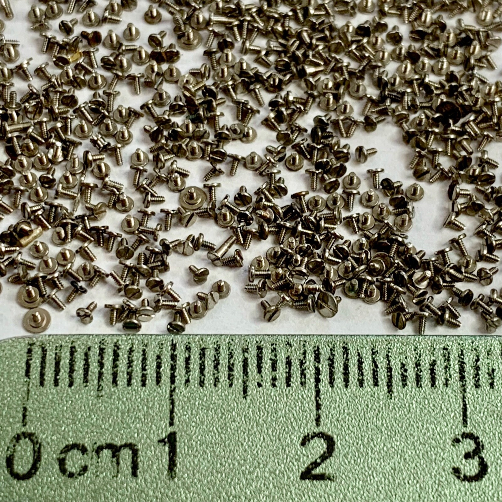 100 Watch Screws Tiny Steampunk Altered Art Parts Watchmaker Lot Repair Wrist B