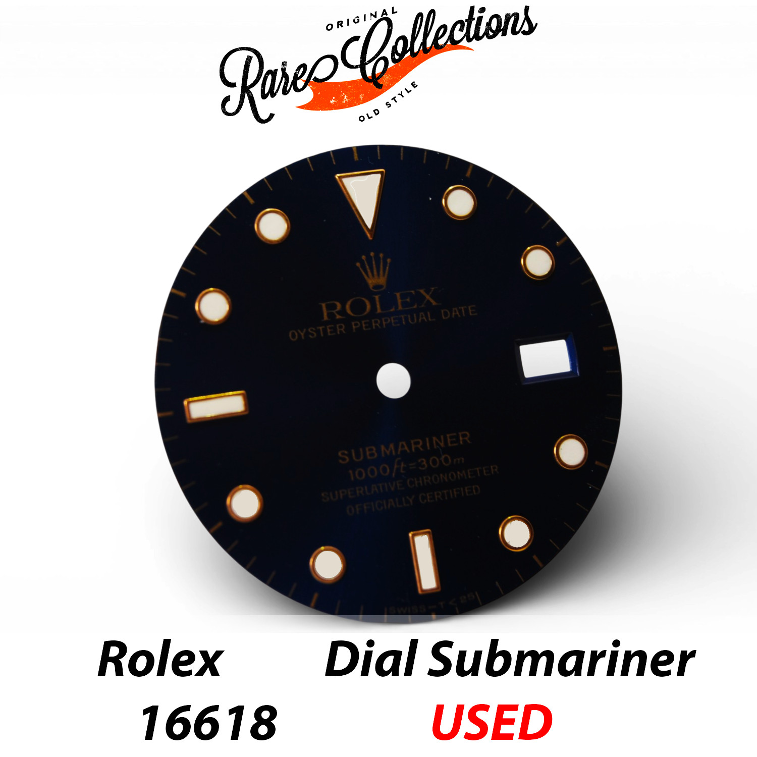 Blu Submariner Dial Rare Tritium for Rolex (cod. 16618) — Used Good Condition