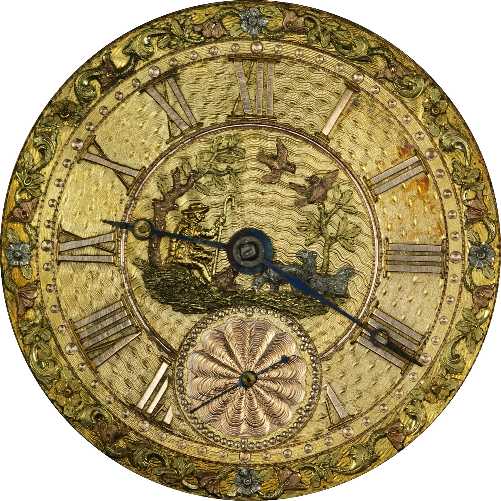 1820’s Antique English James Houghton Fusee Pocket Watch Movement Shephard Dial
