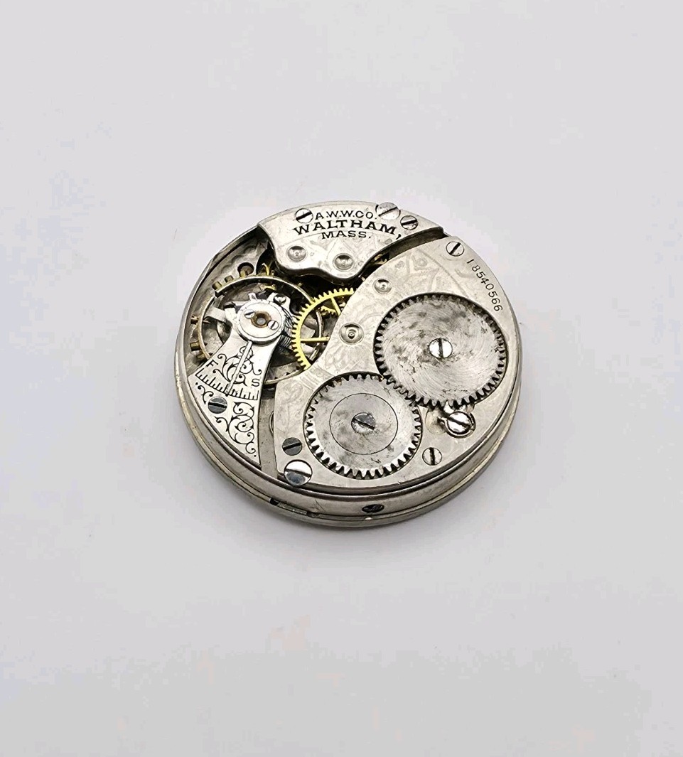 1912 Waltham Model 1900 Grade No. 110 7J 0s Pocket Watch Movement For Repair
