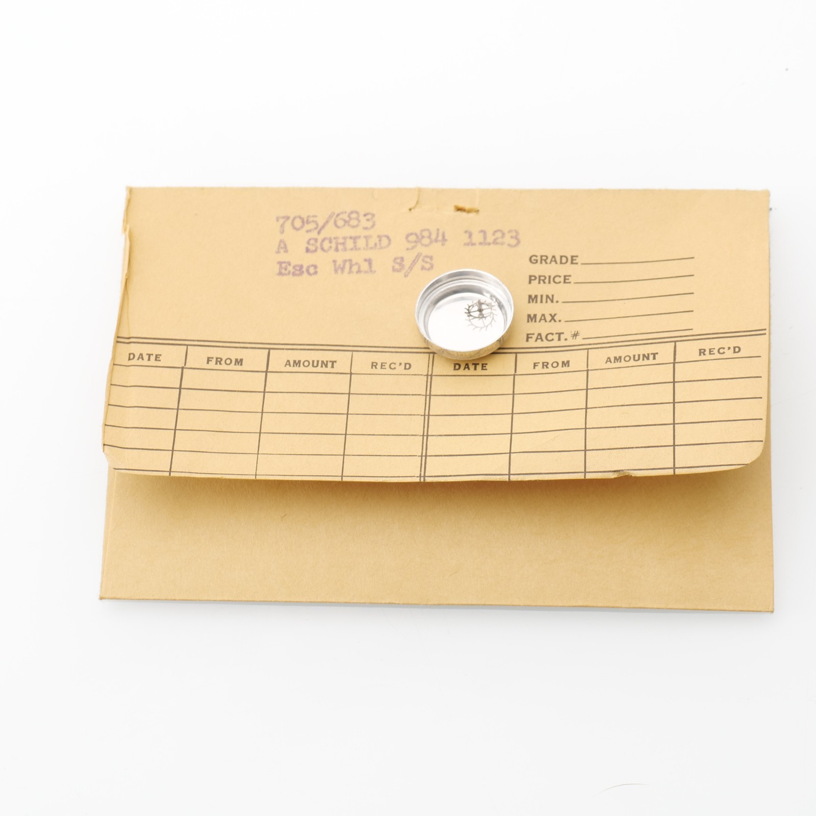 AS 984, 1123 Escape Wheel Watch Part New Old Stock Bestfit 705/683 Watchmakers