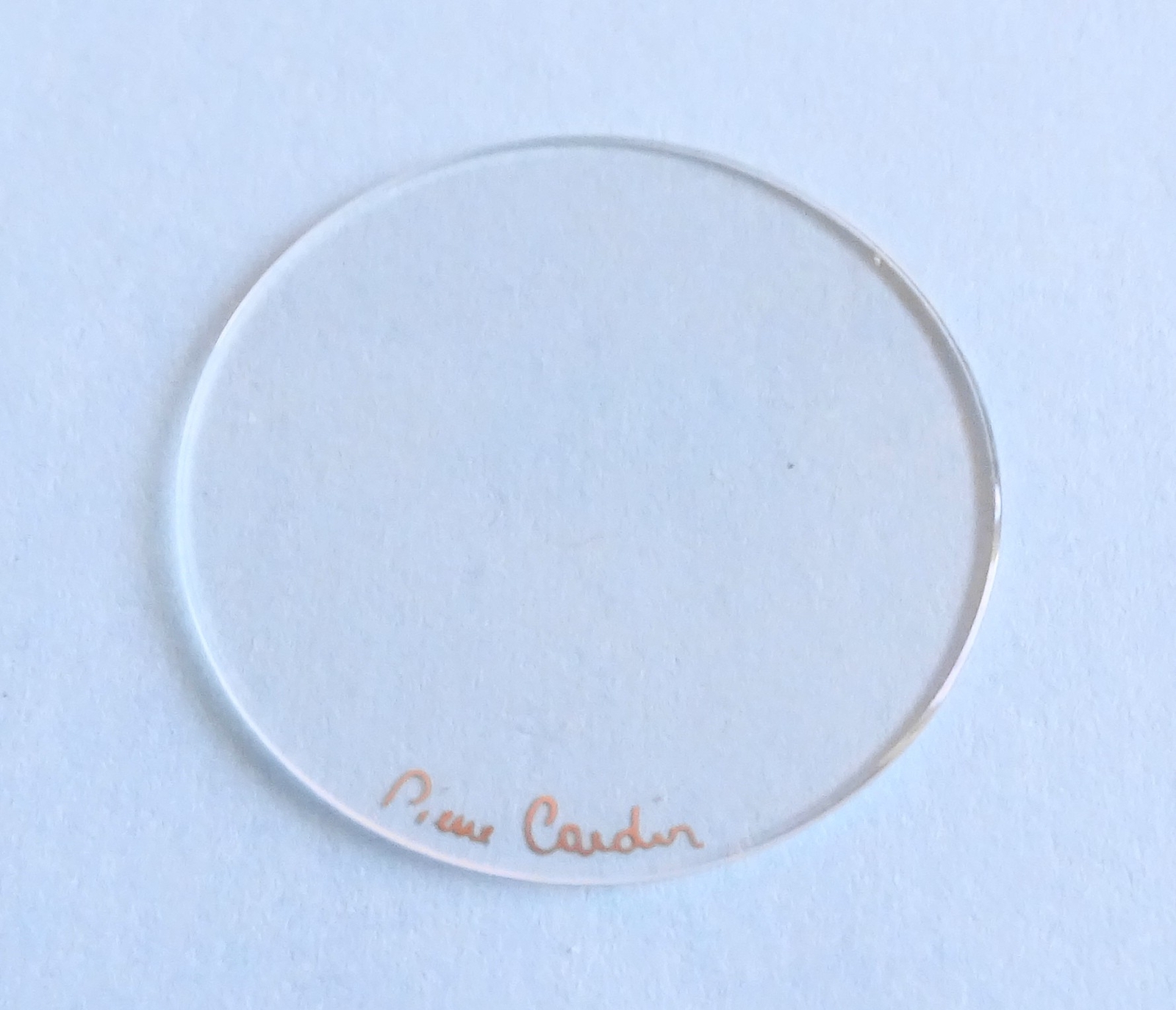 Flat Round Watch Glass 24.5 Mm Thickness 0.79 Mm Pierre Cardin