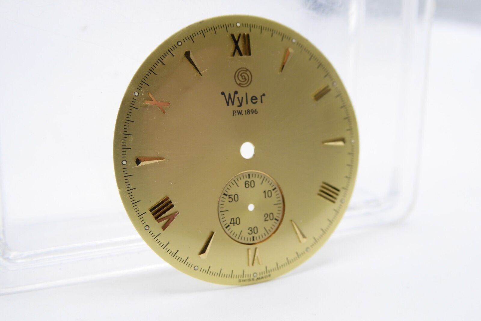 Wyler PW 1896 Sub Second dial