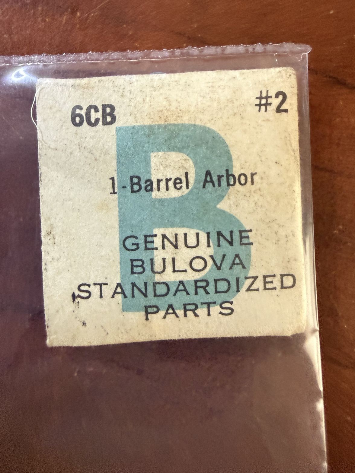 Bulova 6CB Barrel Arbor #2 NOS Genuine Vintage Watch Part New Old Stock