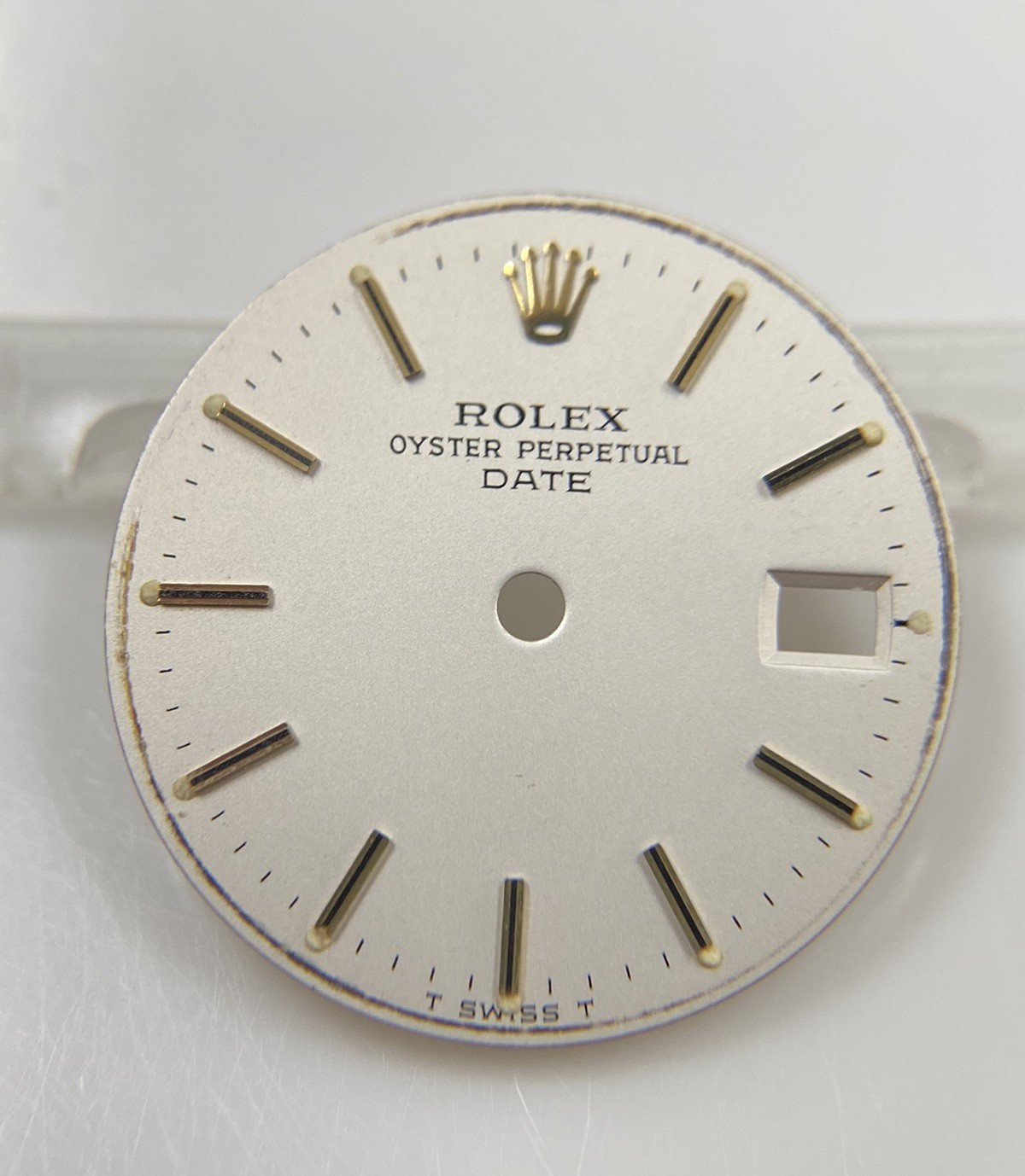Genuine Rolex 26mm Oyster Perpetual Date 6917 Cal. 2030 2035 White/Gold Dial