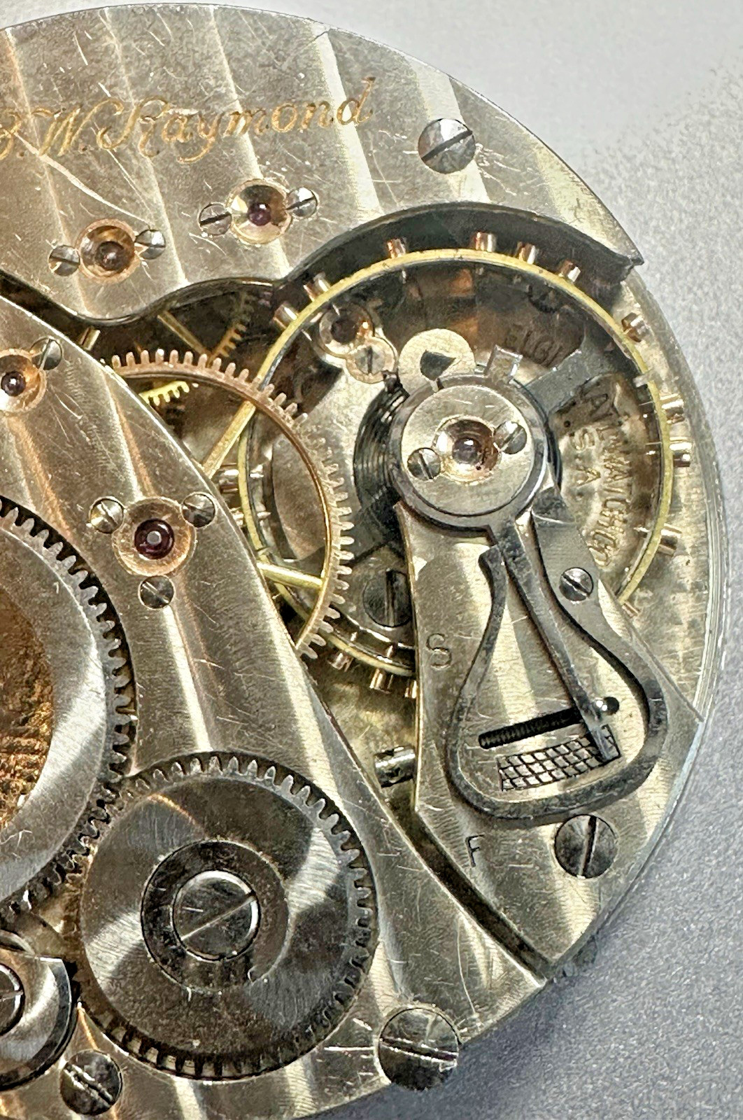 * 1928 16S ELGIN B W Raymond 478 M. 15 21J 5 Adj RR Movement BALL Reg. T97