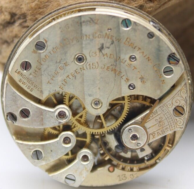 LONGINES PORTER & DYSON SWISS POCKET WATCH MOVEMENT 2661667 13.31 15j 29.4mm(PJ)