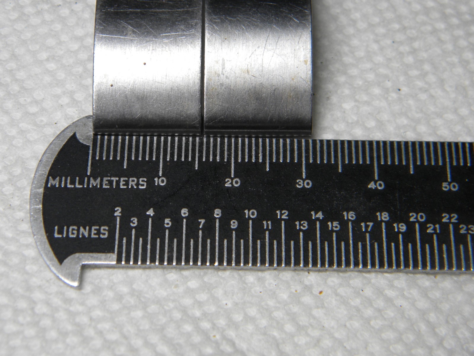 The Captain by Gemex Co Chrome Steel USA Made Watch Band Approx 15.5MM Lug Width